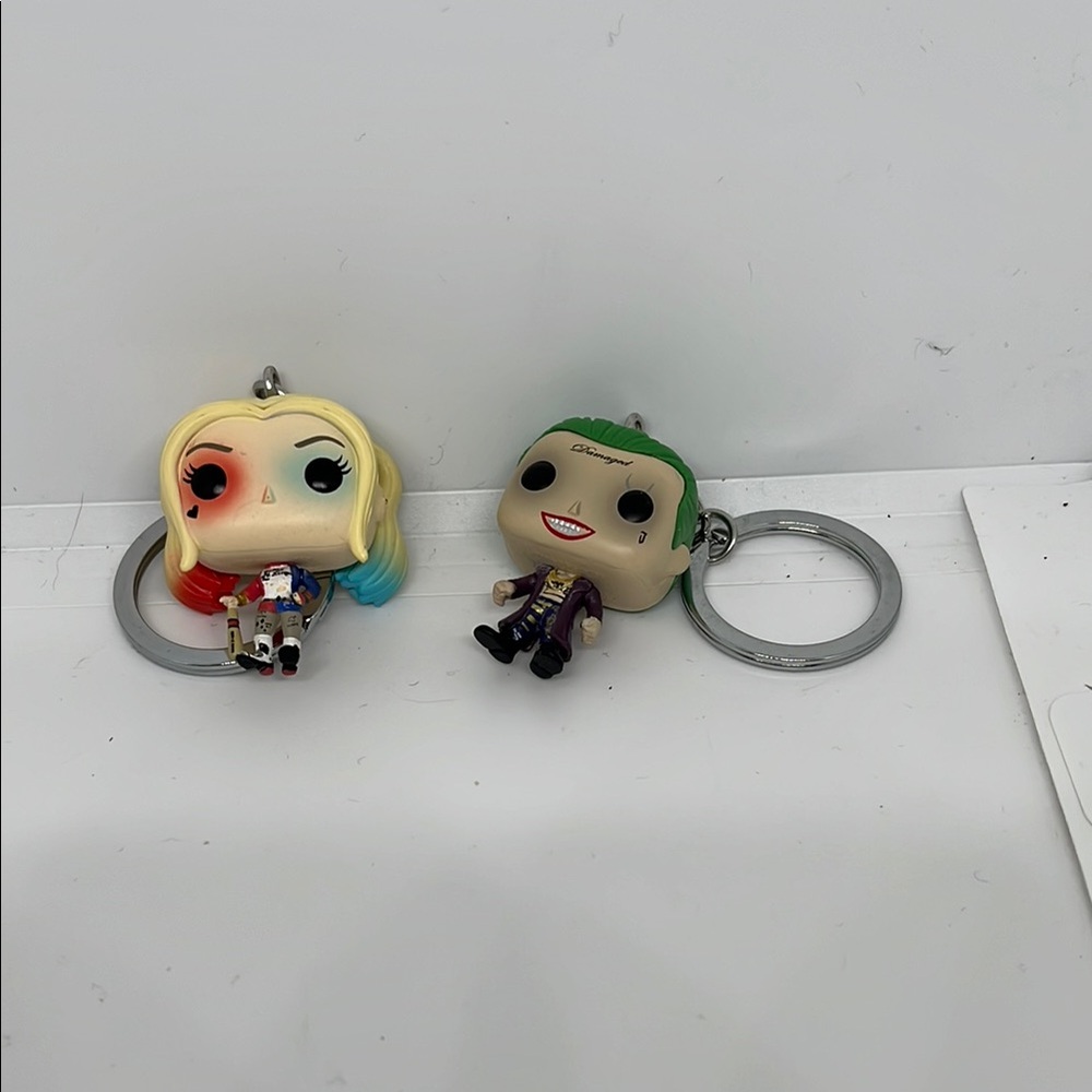 Harley Quinn and Joker Keychains